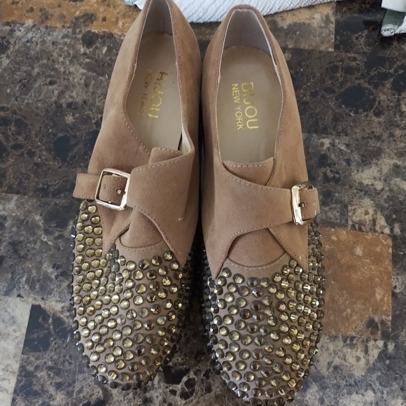 Bijou New York studded flats/loafers - Picture 2 of 7